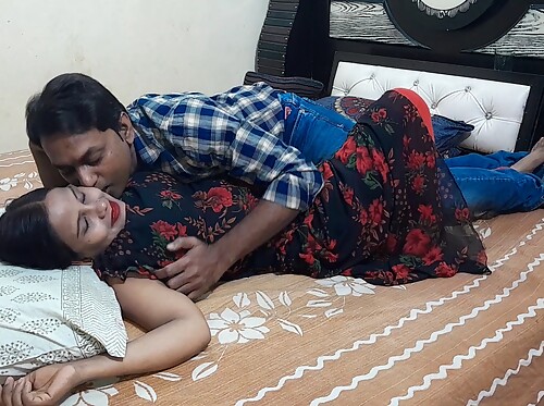 Indian Husband And Wife Making Love In The Romantic Evening